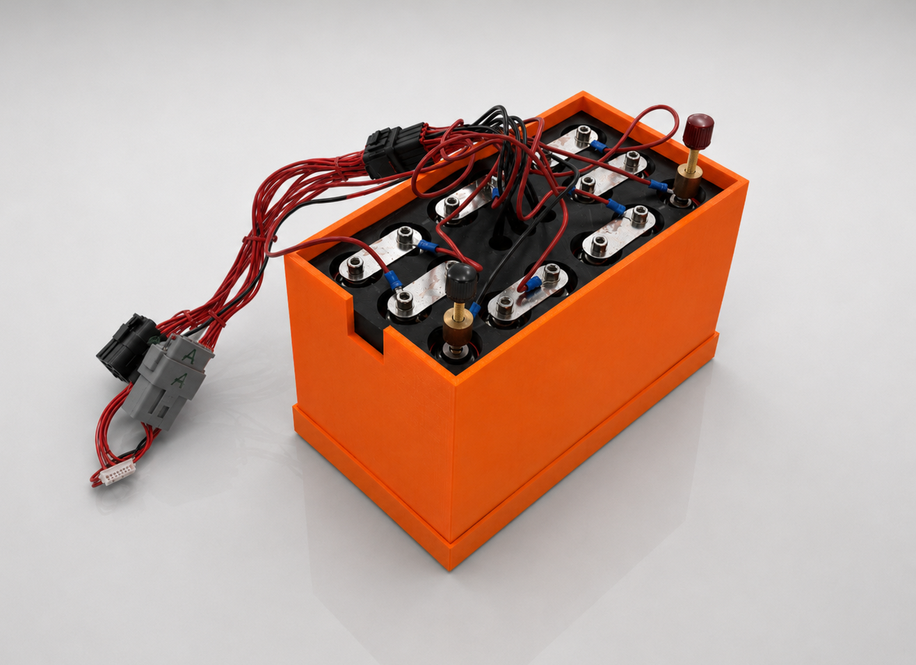 Superkondensator-Batteriepack mit gedrucktem Gehaeuse